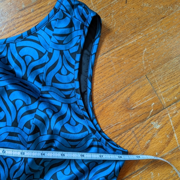 Blue and black dress - Picture 3 of 8